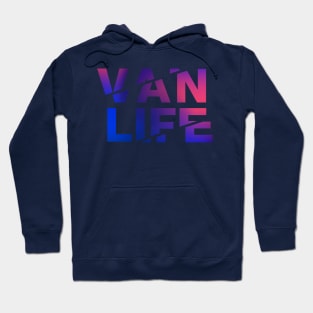 Vanlife: Tracks - Blue pink fade Hoodie